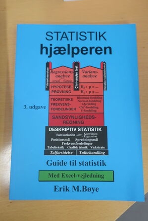 20 stk. bøger statistik hjælperen blå