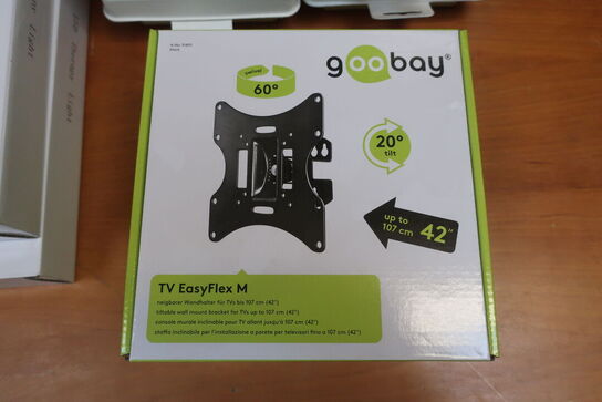 led daylight lamp, tv holder og charging dock pogo