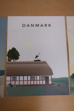 200 pakker plakater Danmark - 3 stk. pr. pakke
