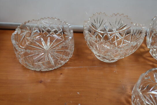 8 stk. glasskåle 