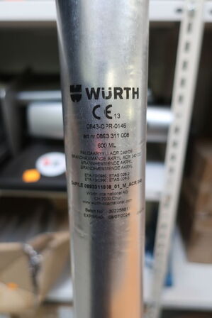 37 stk. brandhæmmende akryl 600 ml " se dato"