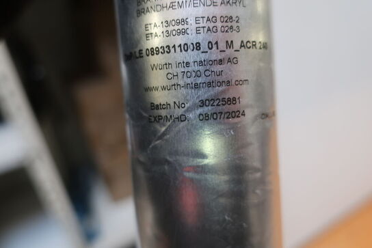 37 stk. brandhæmmende akryl 600 ml " se dato"