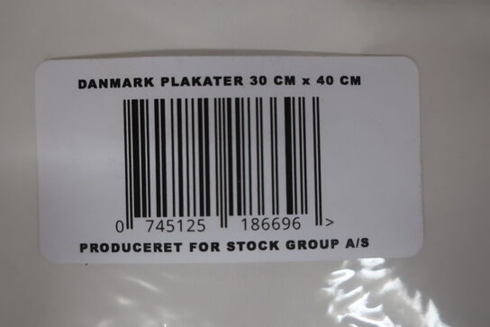 200 pakker plakater Danmark - 3 stk. pr. pakke