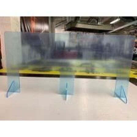 10 stk. Stående nyseskærm 1000 x 500 mm på ben