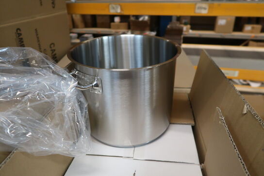 4 stk. Gryde høj 9 ltr diam 240 mm til induktion, el og gas