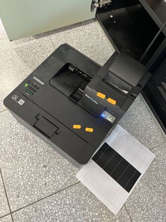 Laserprinter BROTHER HL-L2375DW samt STAR TSP100III bonprinter