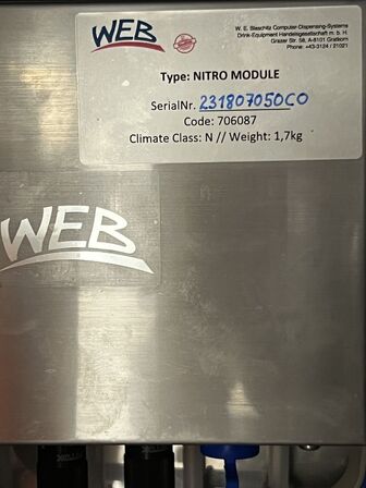 Bardisk m. køleanlæg 80x104x340cm, FELLOW vandkoger m.v.