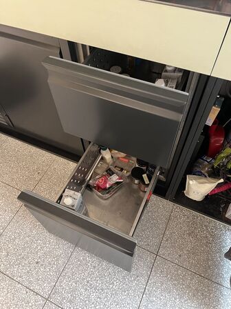 Bardisk m. køleanlæg 80x104x340cm, FELLOW vandkoger m.v.