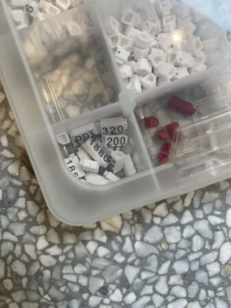 Klodser til prismærkning etc.