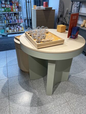 Display/bordsæt Ø90xH83 og Ø62xH69