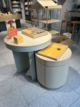 Display/bordsæt Ø90xH83 og Ø62xH69