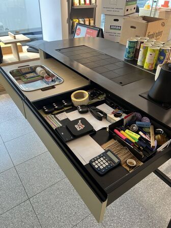 Bardisk m. væskeopsamling 80x190x103cm, FELLOW vandkoger m.v.