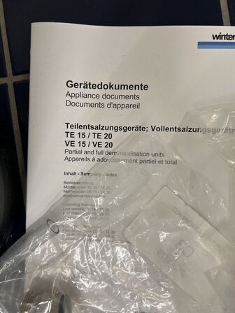 Blødgøringsanlæg WINTERHALTER TE15 (ubrugt)