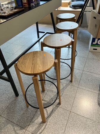 4 stk. barstole Ø33/39x77H cm