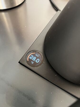 Bardisk m. køleanlæg 80x104x340cm, FELLOW vandkoger m.v.