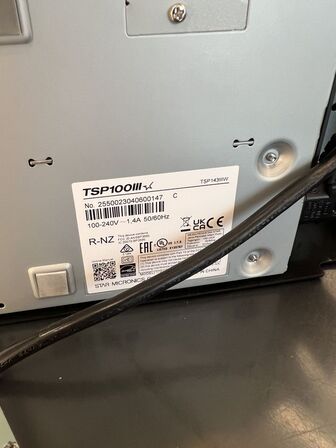 Laserprinter BROTHER HL-L2375DW samt STAR TSP100III bonprinter