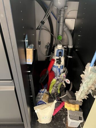 Bardisk m. køleanlæg 80x104x340cm, FELLOW vandkoger m.v.