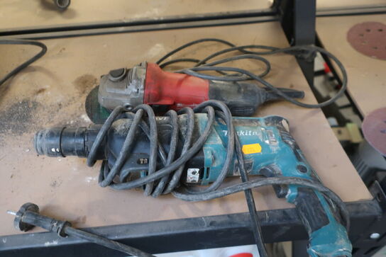 Vinkelsliber MILWAUKEE & slagboremaskine MAKITA