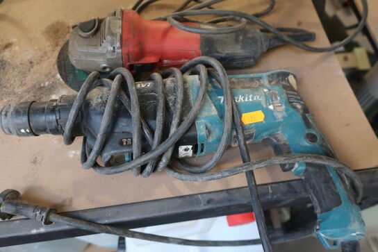 Vinkelsliber MILWAUKEE & slagboremaskine MAKITA