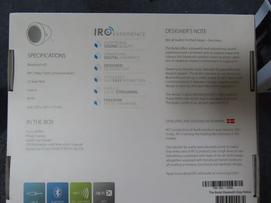 Bluetoothhøjtaler THE BULLET