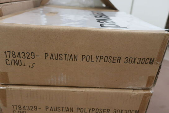 19 kasser med poser PAUSTIAN