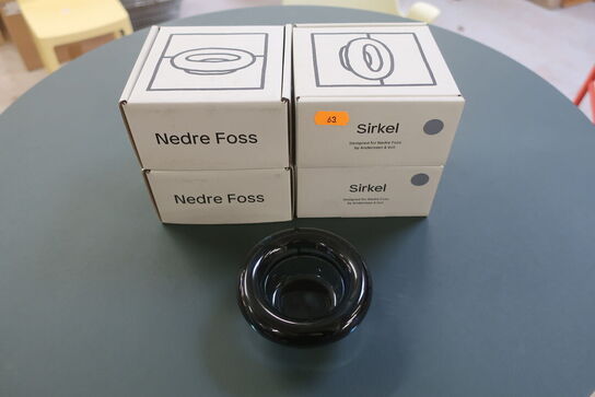 4 stk. lysestager NEDRE FOSS SIRKEL 