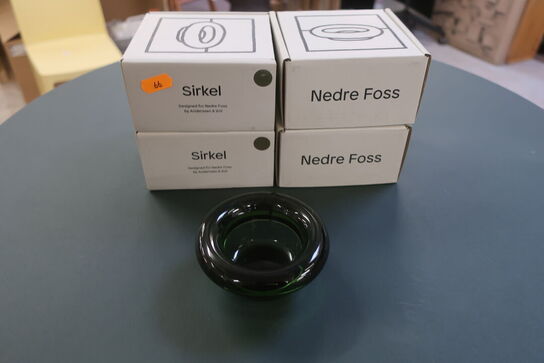 4 stk. lysestager NEDRE FOSS SIRKEL 