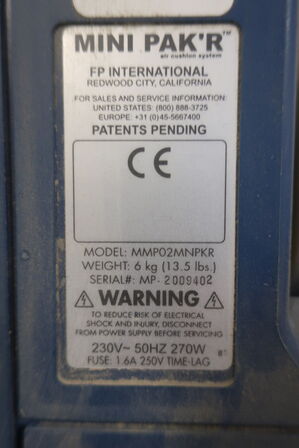 Vogn med air cushion machine 