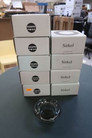 9 stk. lysestager NEDRE FOSS SIRKEL 