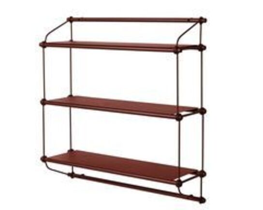 2 stk.Warm Nordic Parade Shelf 3 Shelves L: 100 cm - Oxide Red