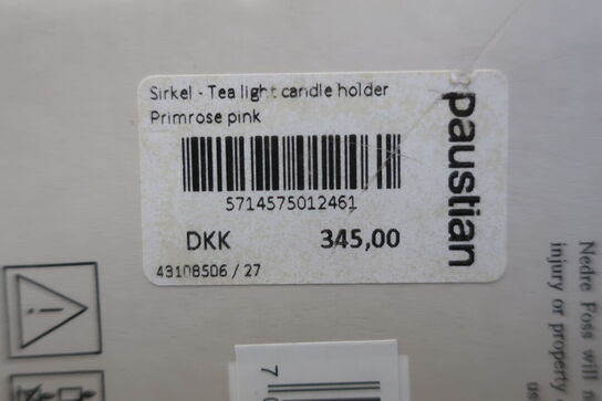 5 stk. lysestager NEDRE FOSS SIRKEL 