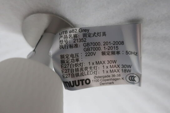 Pendel MUUTO UTB Ø82 grey 21352