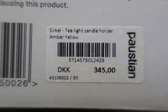 5 stk. lysestager NEDRE FOSS SIRKEL 