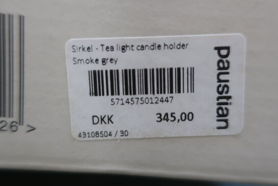 4 stk. lysestager NEDRE FOSS SIRKEL 