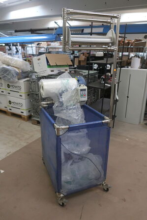 Vogn med air cushion machine 