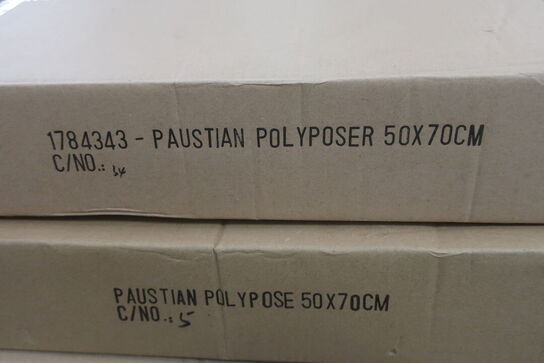 19 kasser med poser PAUSTIAN