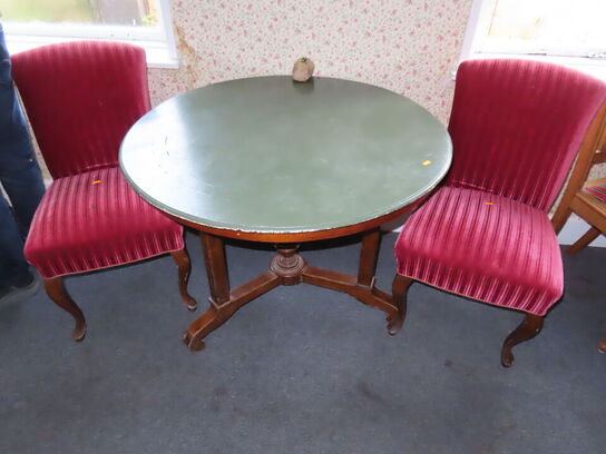 Rokoko bord med 2 stk. stole