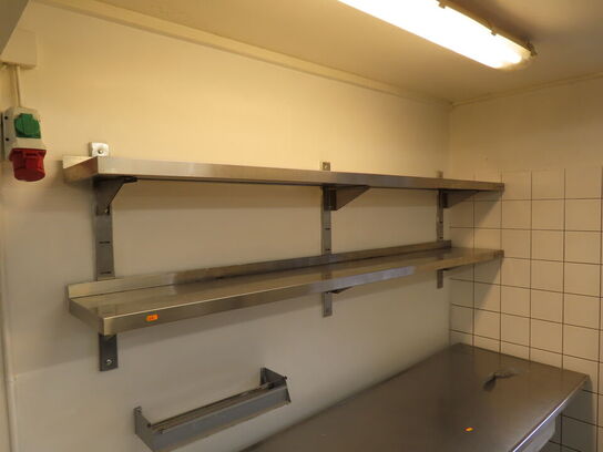 Rustfri stål hyldesystem med 7 hylder