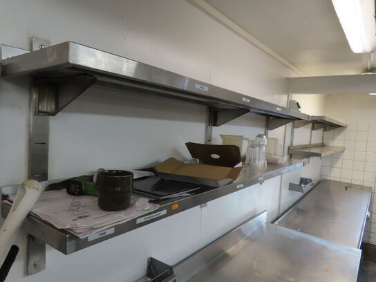 Rustfri stål hyldesystem med 7 hylder