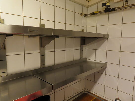 Rustfri stål hyldesystem med 6 hylder