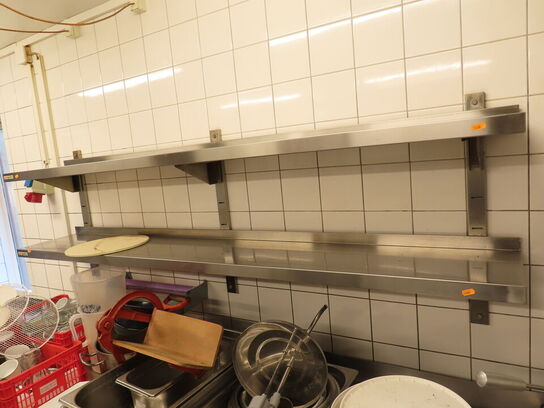 Rustfri stål hyldesystem med 6 hylder