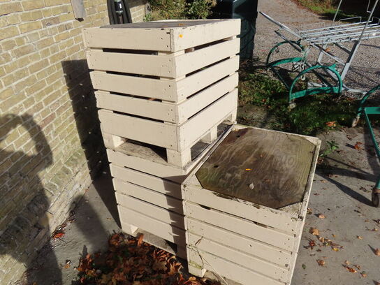 3 stk. palleopsatser, brugt til præsentation af frugt/grønt