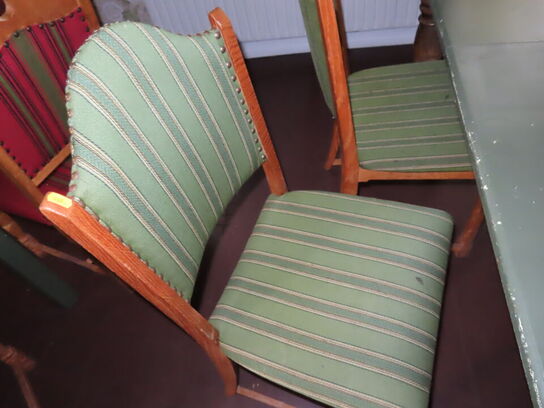 Rokoko bord med 4 stk. stole