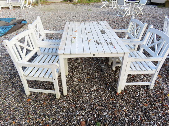 Havebord med 4 stk. stole JUTLANDIA