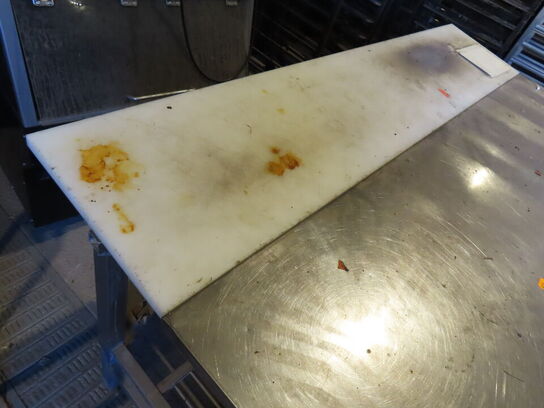 Rustfri stålbord med skærebræt