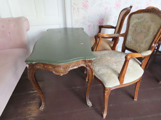 Rokoko møbler - Bord med 2 stk. stole