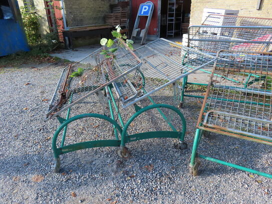 7 stk. Frugt/grønt vogne