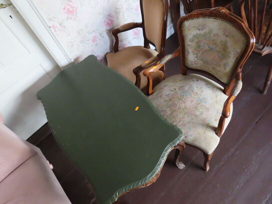 Rokoko møbler - Bord med 2 stk. stole