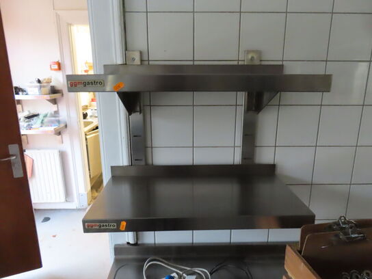 Rustfri stål hyldesystem med 5 hylder