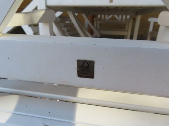 Havebord med bænk og 4 stk. stole JUTLANDIA